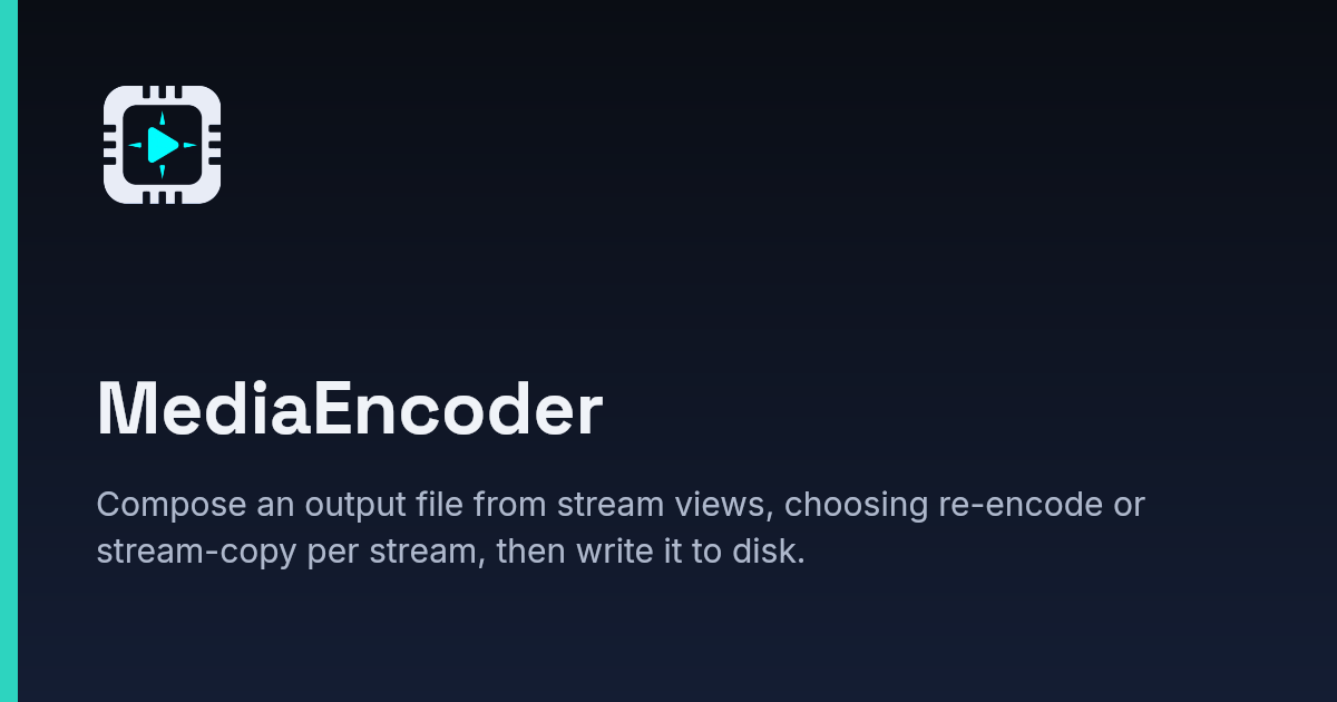 MediaEncoder | ext-ffmpeg